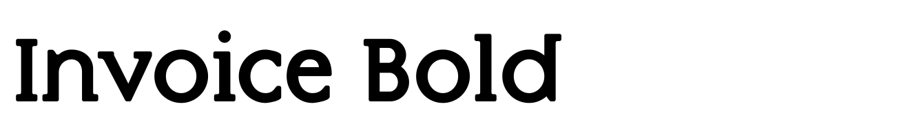 Invoice Bold